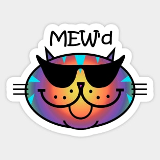 MEW'd - Dark Rainbow Sticker